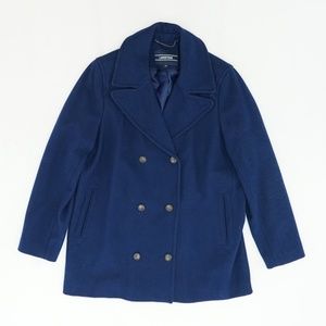 Blue Midi Pea Coat